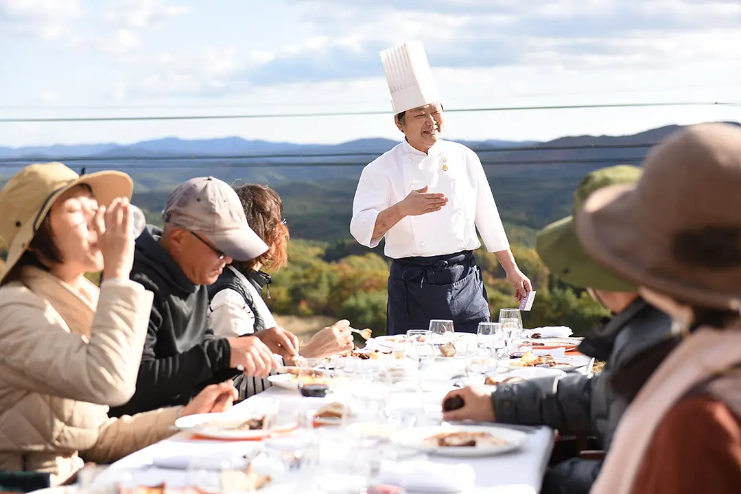 一日限りの畑のレストラン