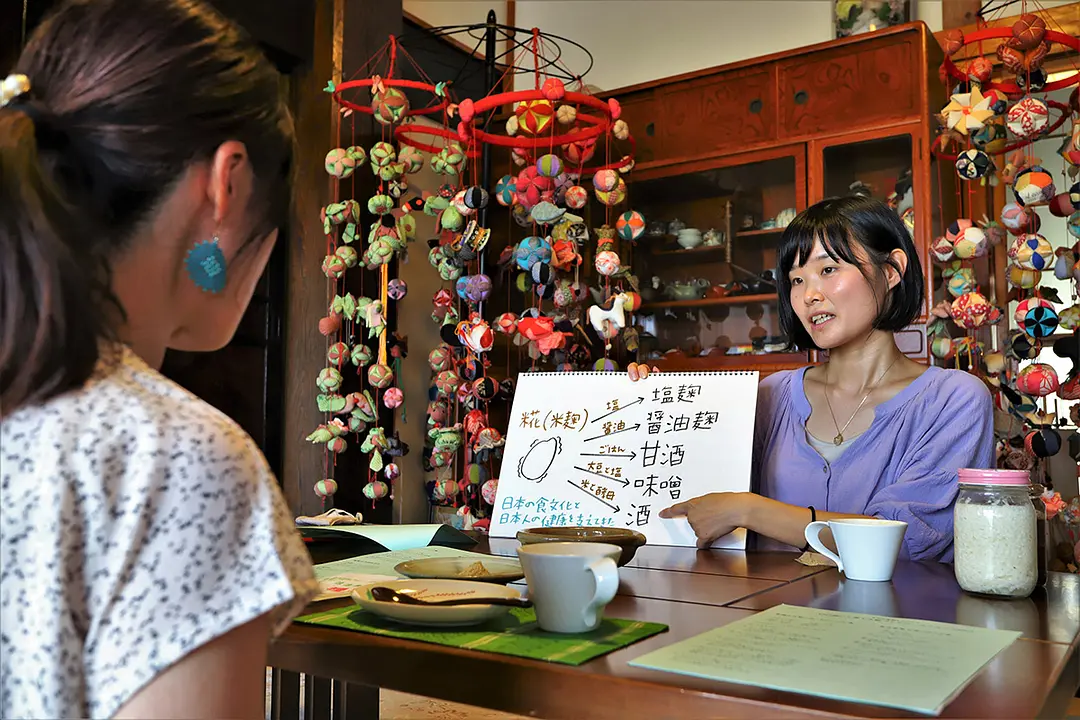 丁寧な説明で糀への理解も深まります