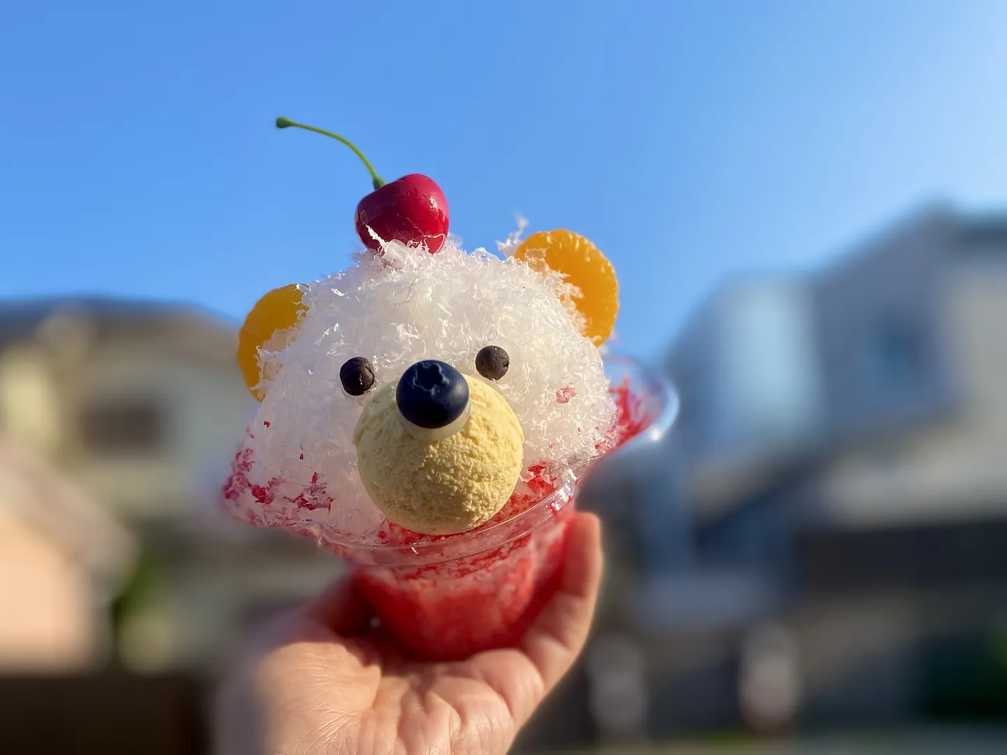 ふわふわくまちゃんかき氷🍧（体験メニュー）