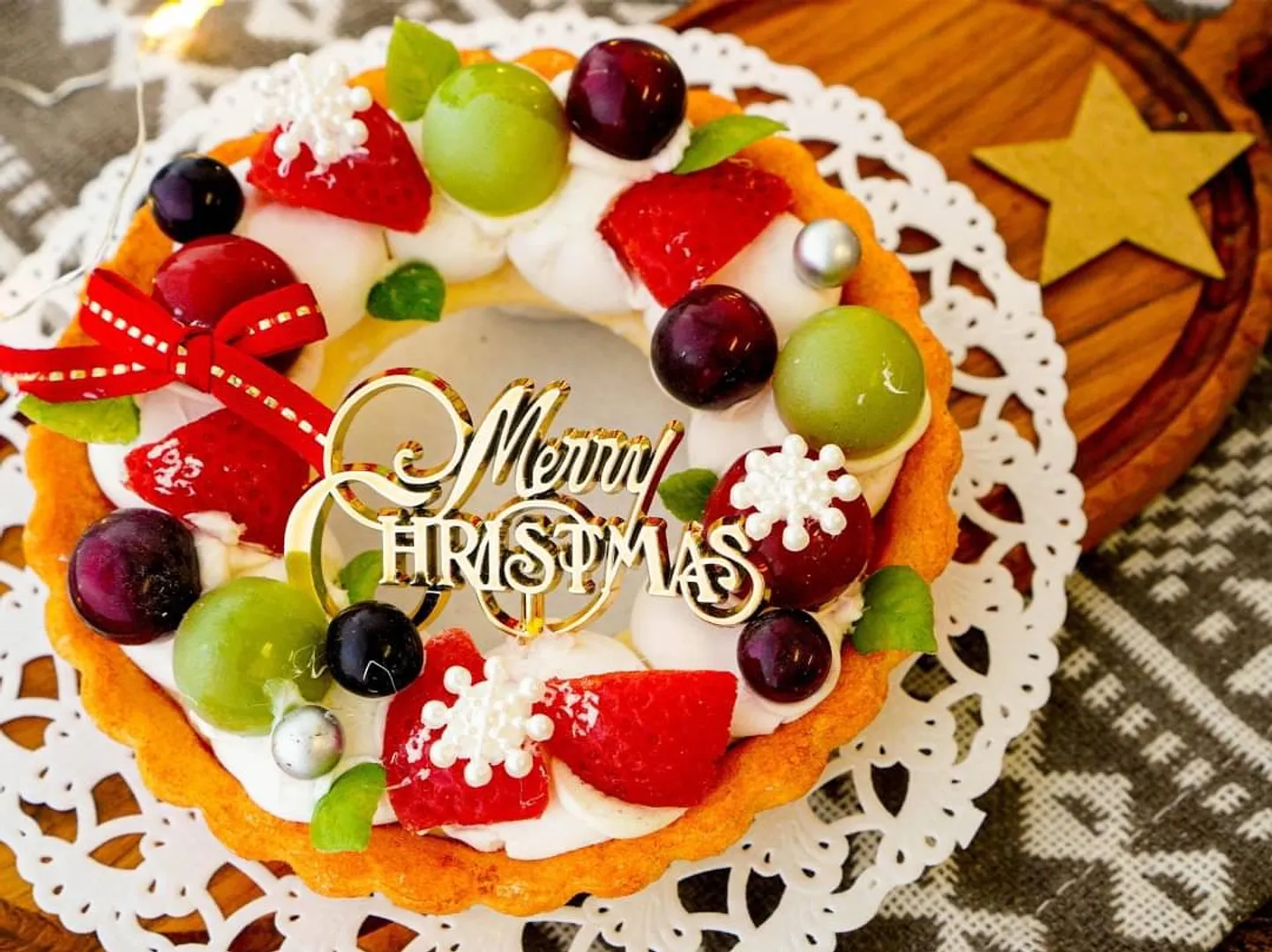 クリスマスタルトリース（体験メニュー）