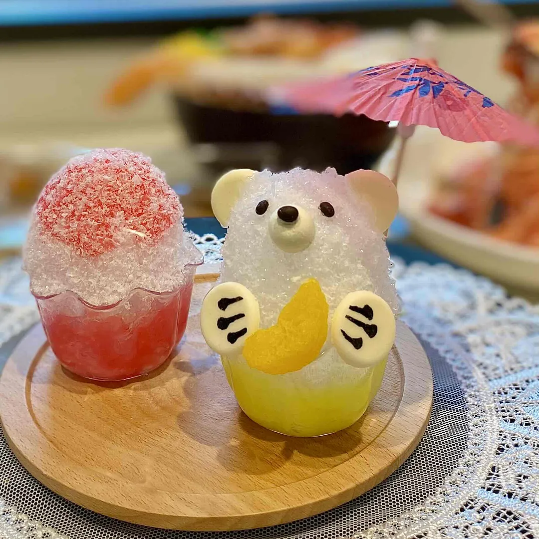 とっても可愛い　くまさんかき氷　