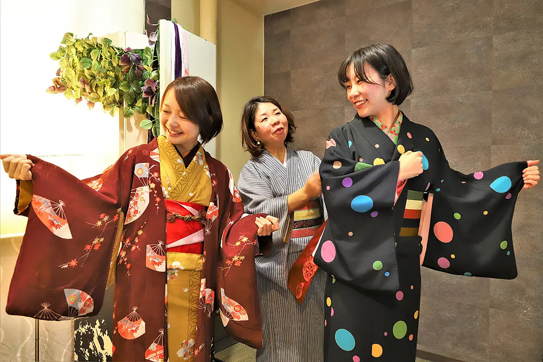 15分ほどで様々な着こなしに仕上げてくれます。