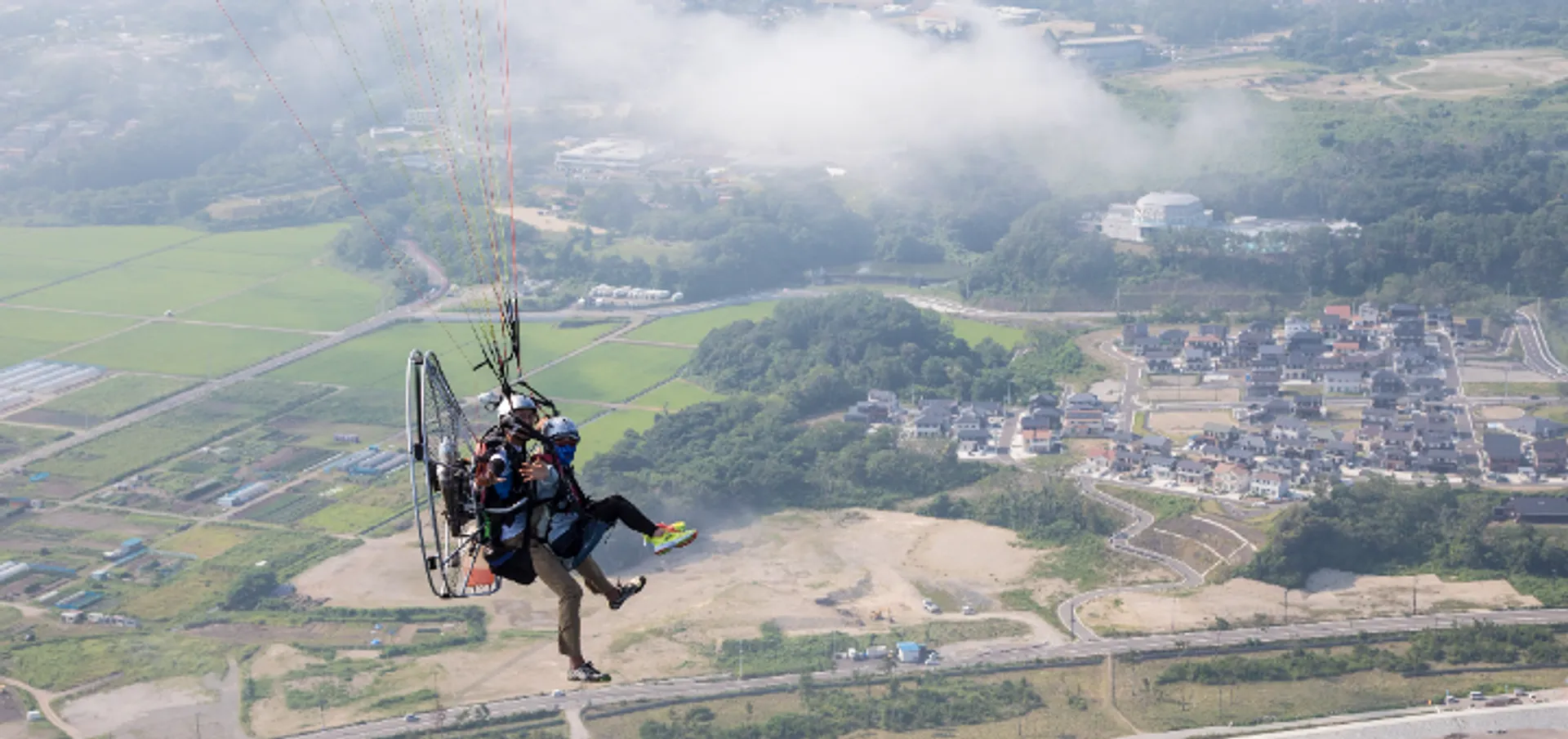 2人乗りパラグライダー
