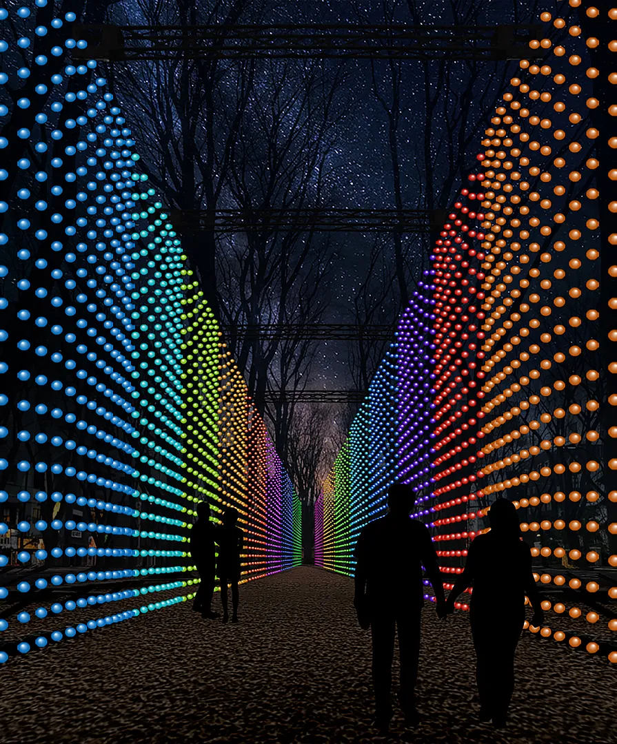 Aエリア 【定禅寺通】Chromawave Wall（クロマウェーブ・ウォール）