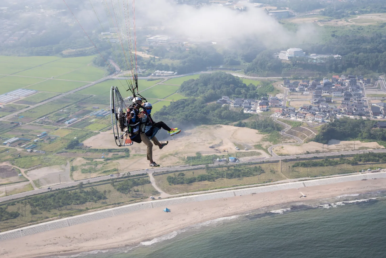 2人乗りパラグライダー