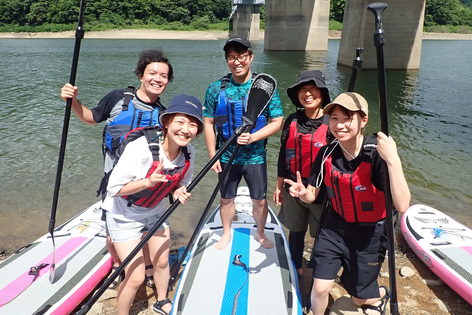 なないろアウトドア　大倉ダムSUP　集合