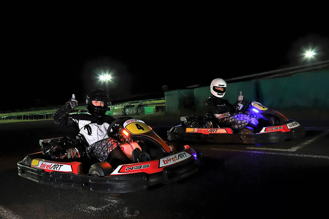 伊達成実VS片倉小十郎景綱「皆既月食のナイトカート対決！」（宮城県村田町）