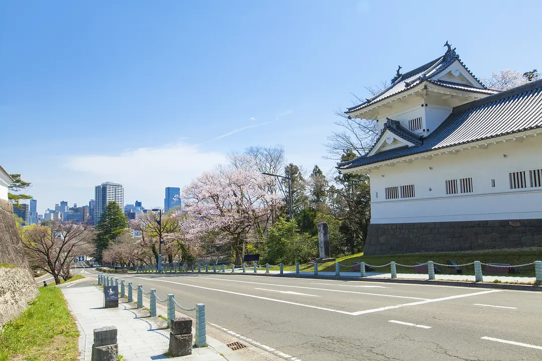 仙台城跡脇櫓付近