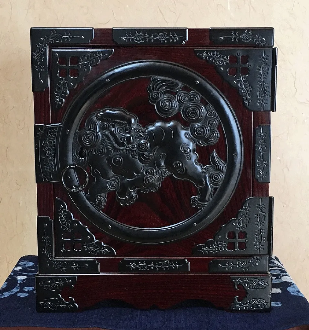仙台箪笥 小箪笥 唐獅子