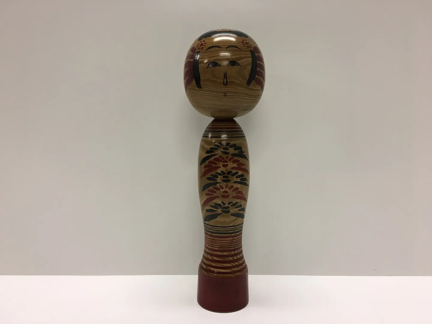 蔵王高湯系定義こけし 地蔵型 重菊 1尺