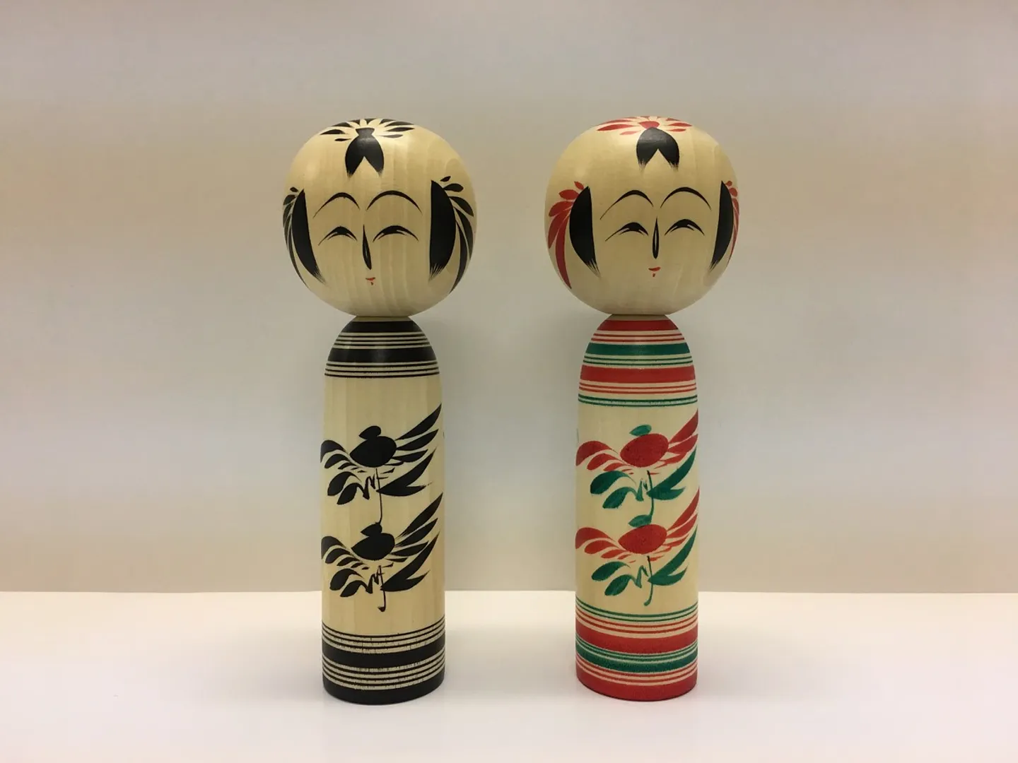 作並系伝統こけし 夫婦こけし6寸