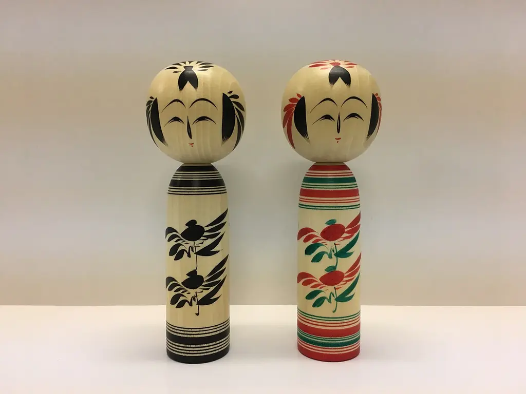 作並系伝統こけし-夫婦こけし-6