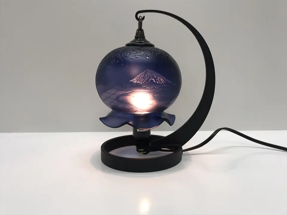 富士と桜のランプ