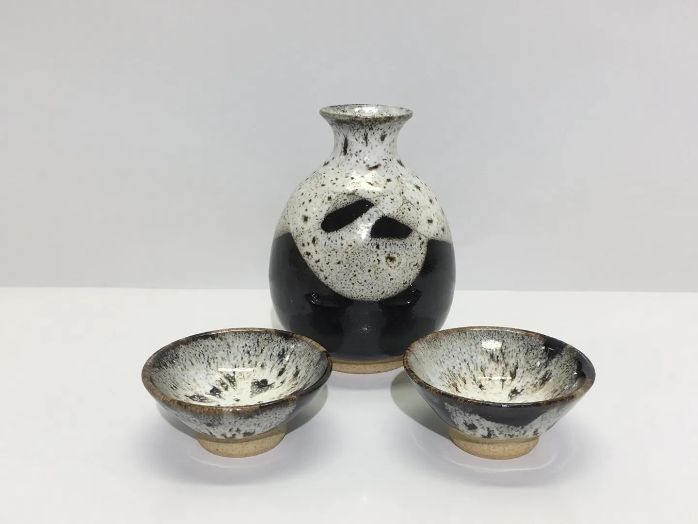 堤焼 海鼠釉 酒器揃