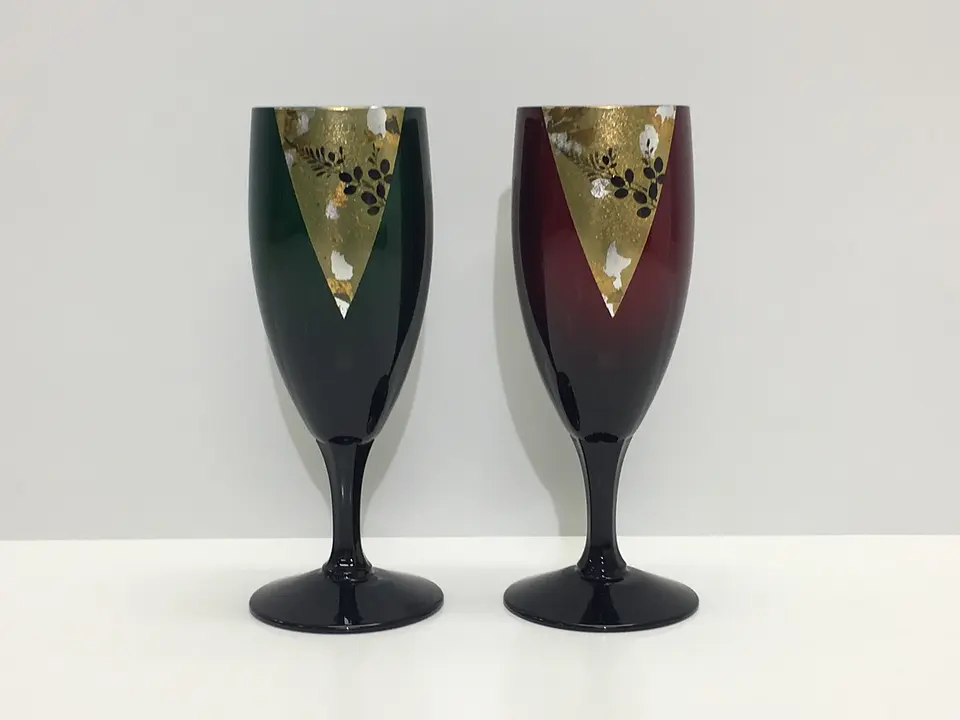 玉虫塗ペアワインカップ