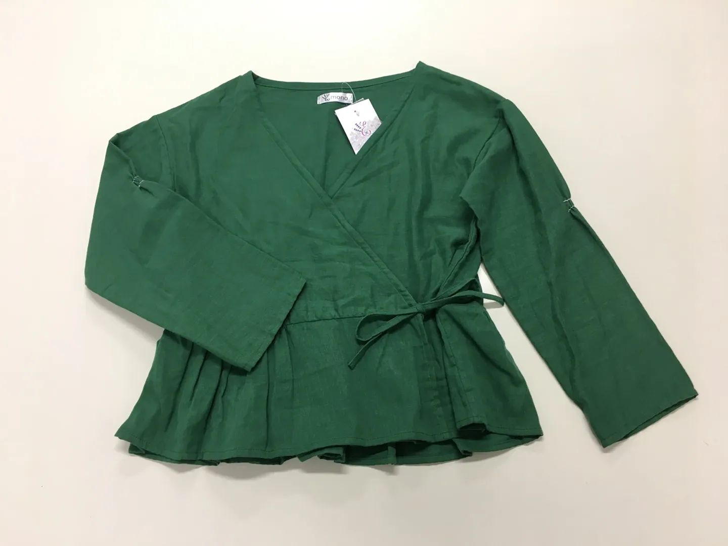 Wガーゼチュニックブラウス（綿100％）