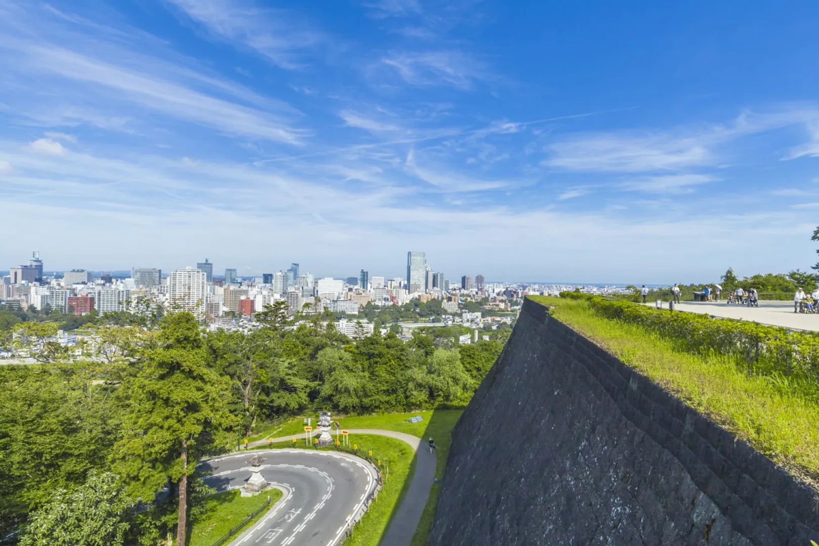 仙台城跡からの眺め