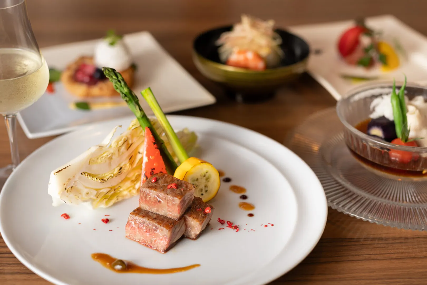 お食事はオーダービュッフェ