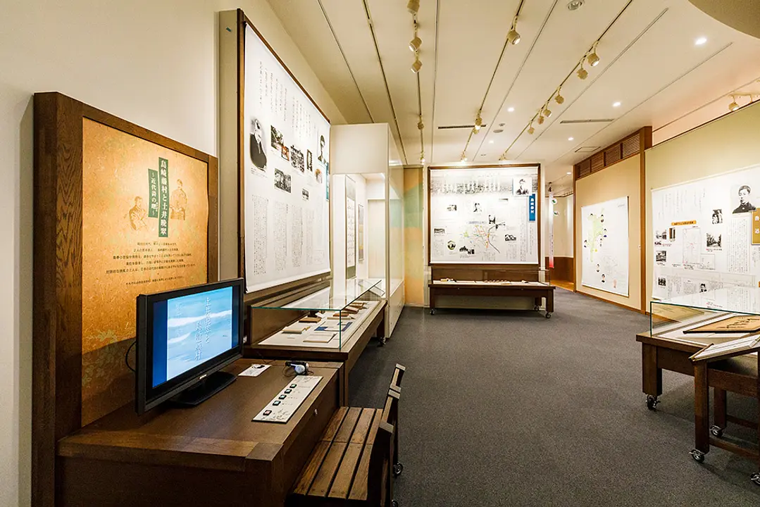 「仙台・文学の源流」コーナーでは、仙台の文学の歴史とともに、土井晩翠、魯迅など明治から昭和初期に活躍した文学者を紹介しています