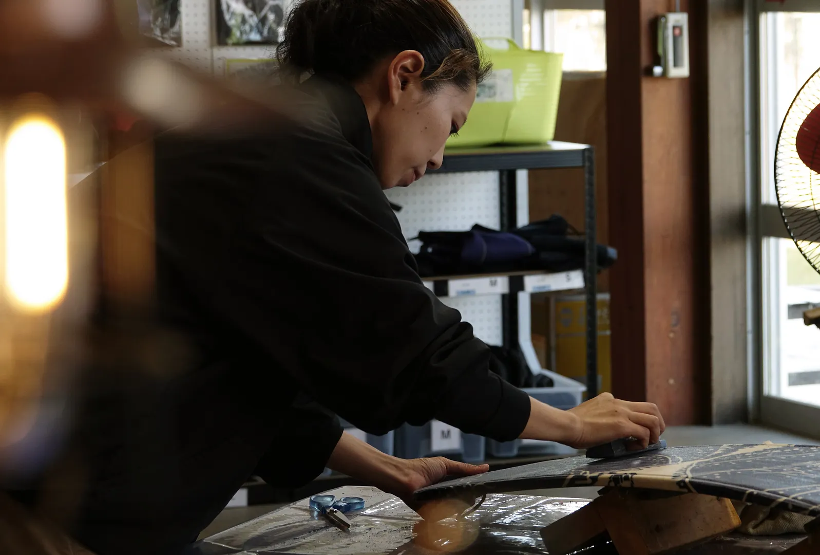 最高の滑り心地を目指して丁寧に仕上げ