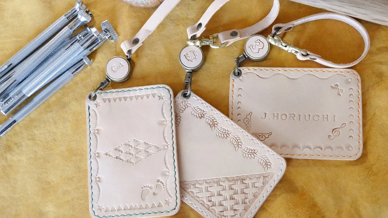 Leathercraft Trial Class Card Case and Keychain