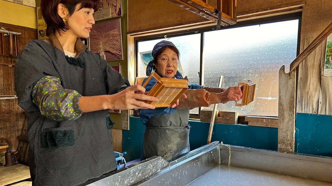 柳生和紙作り体験