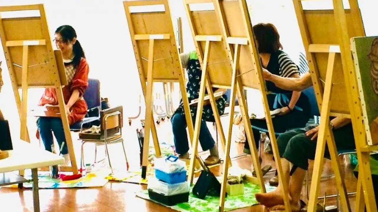 初めての油絵教室 ミニ油絵体験