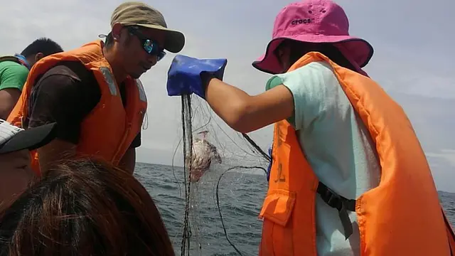 刺し網漁体験