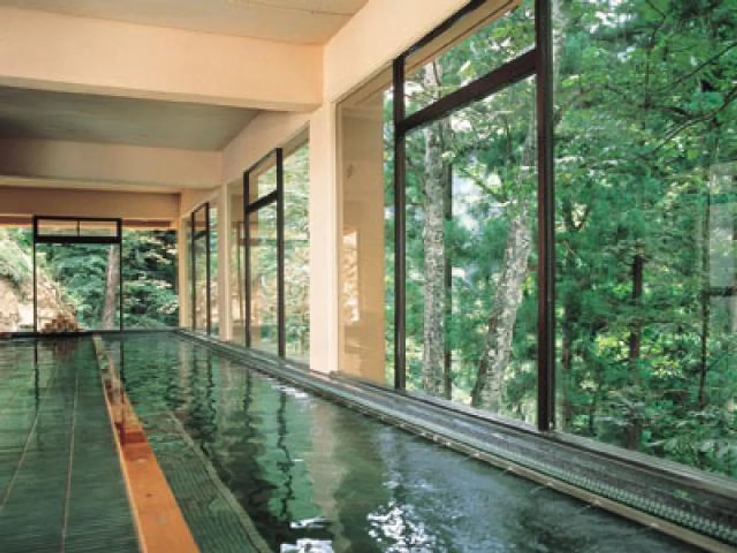 白布温泉　中屋別館不動閣の名物オリンピック風呂