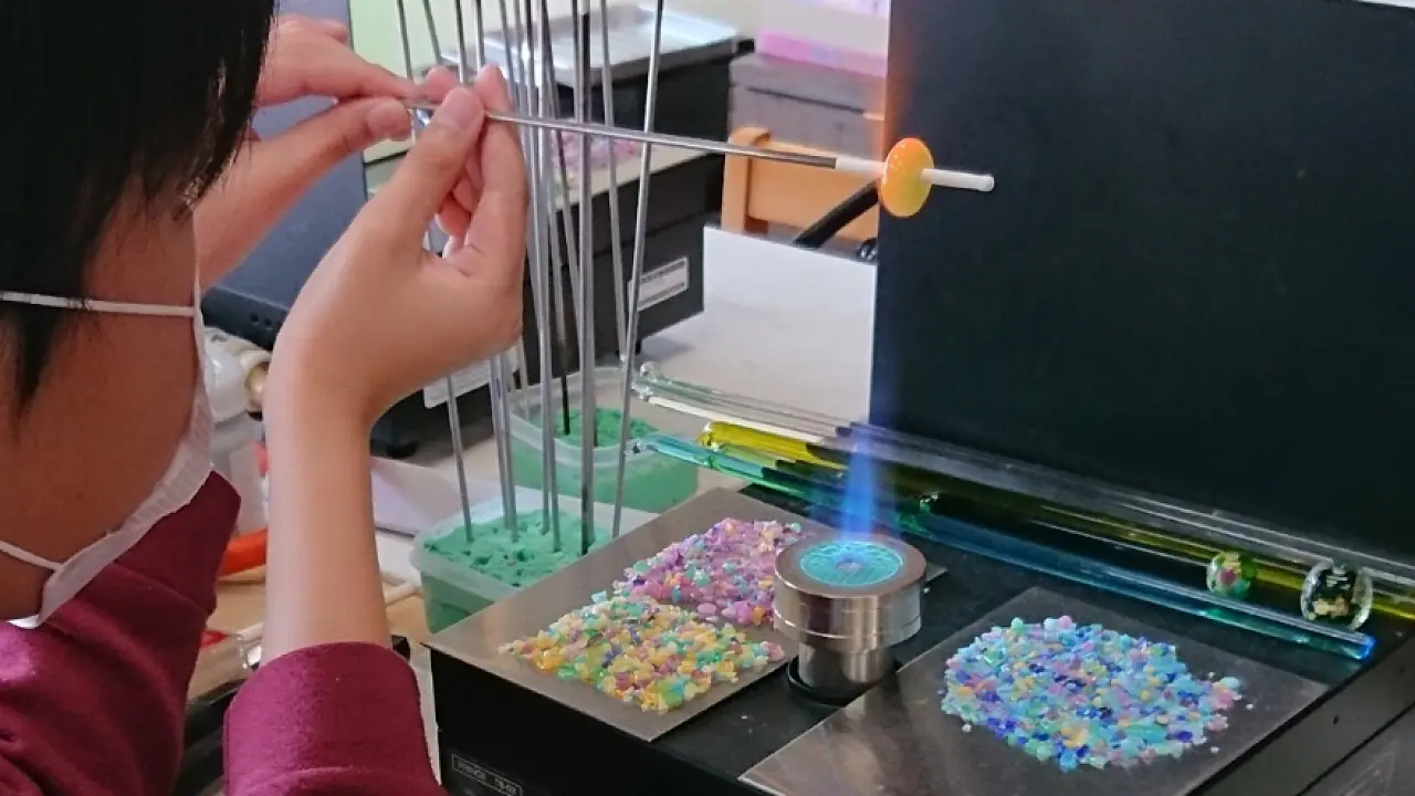 とんぼ玉制作&アクセサリー作り体験