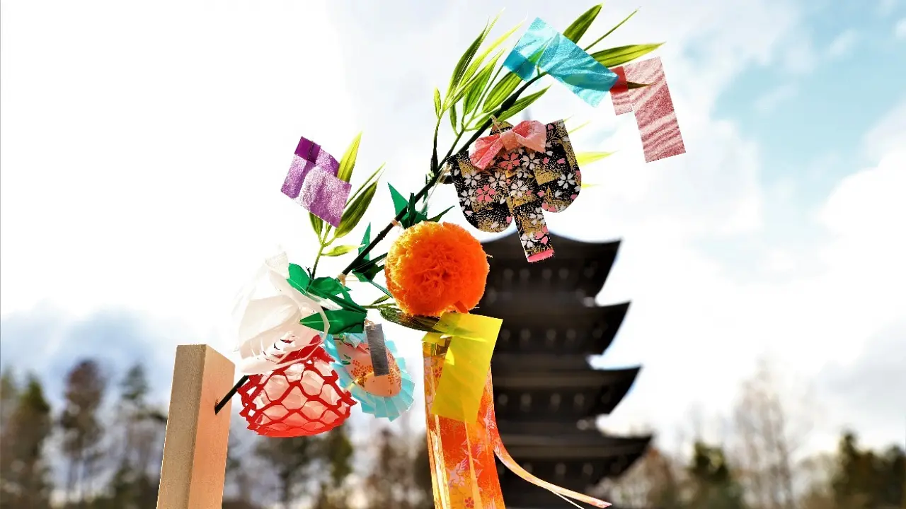 ミニ仙台七夕飾り「浪漫竹（ろまんちっく）」作り体験