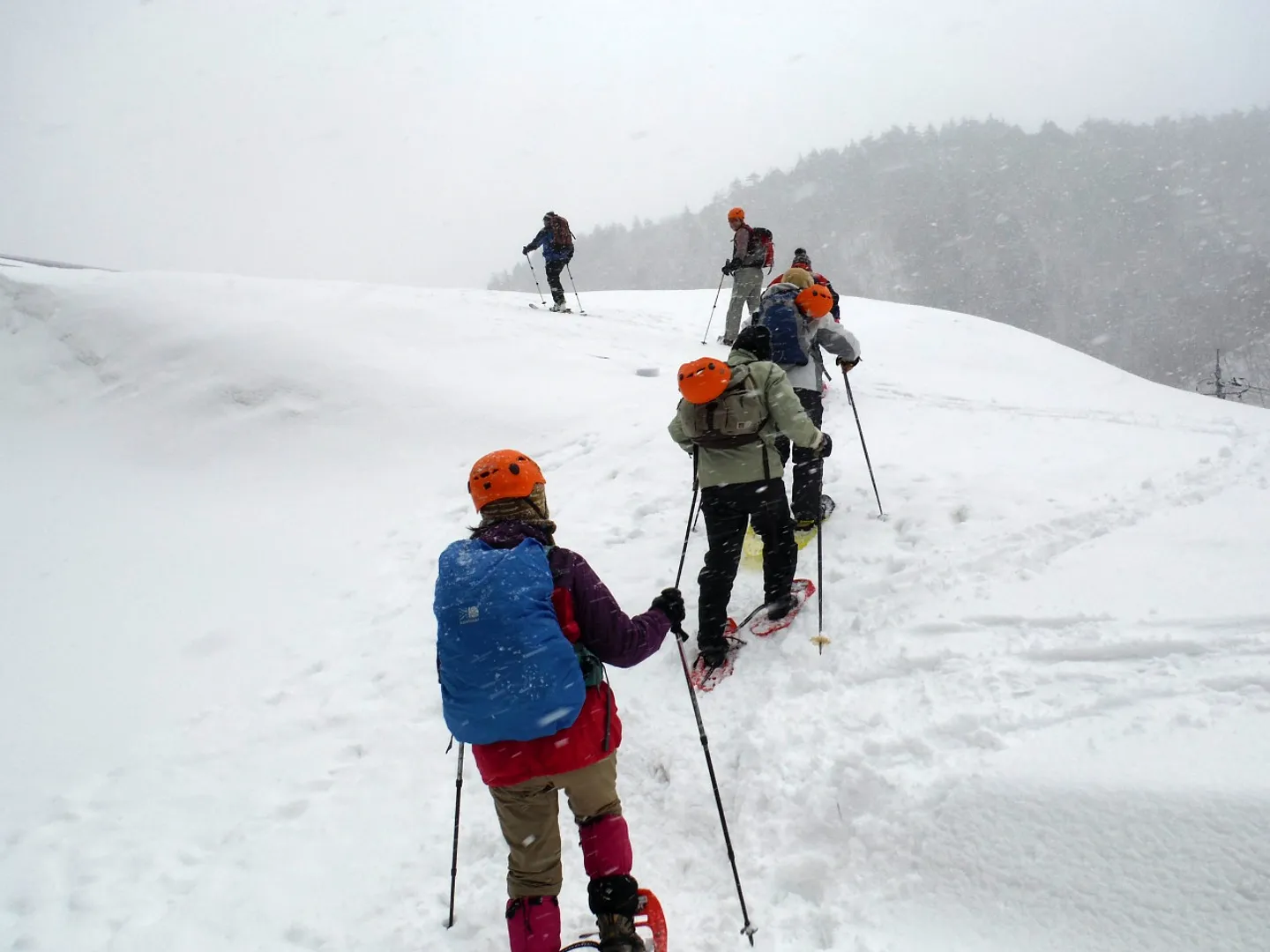 白銀の世界をトレッキング体験