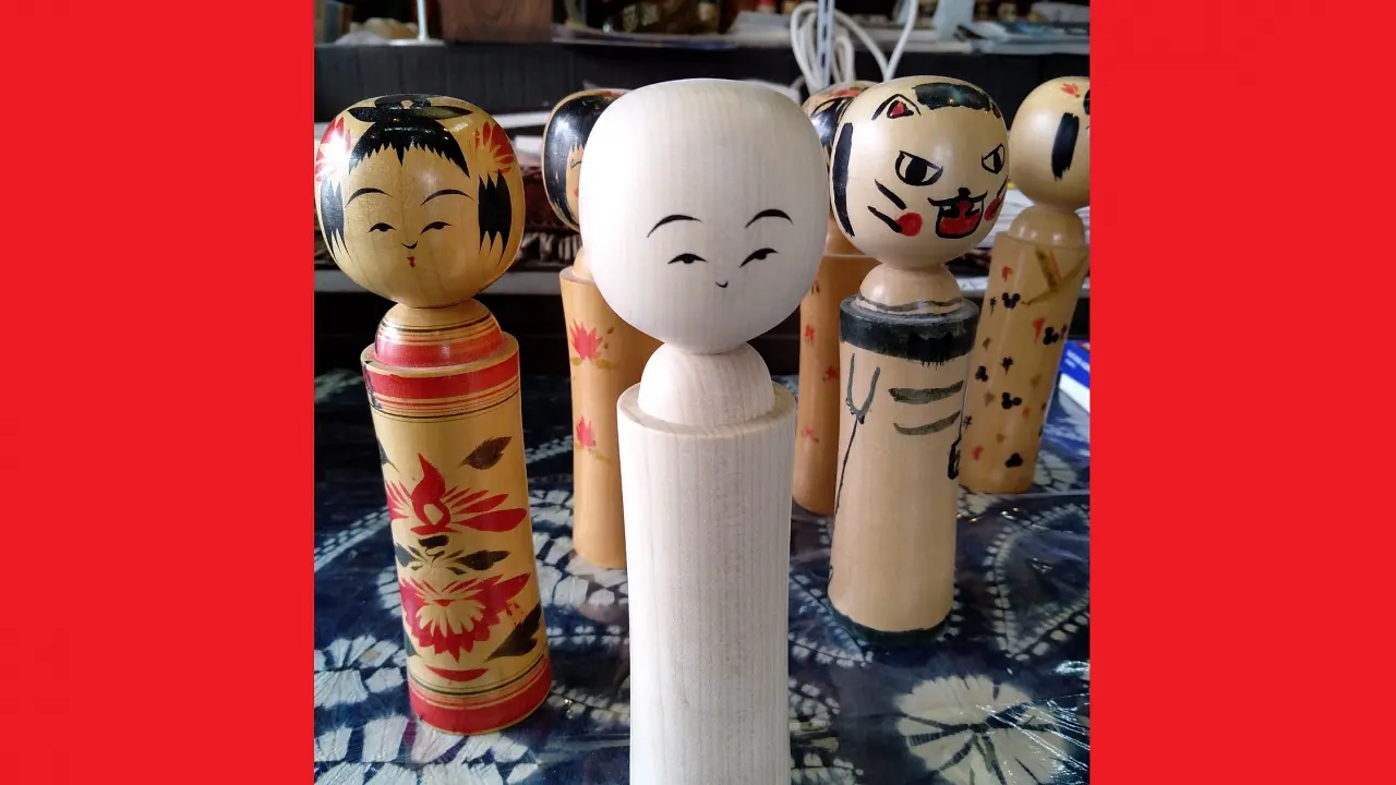 鳴子の伝統こけし絵付け体験