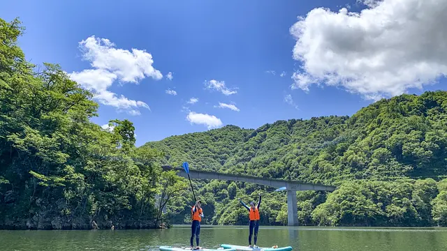 ながい百秋湖 ネイチャーサップツアー(ガイド付き)