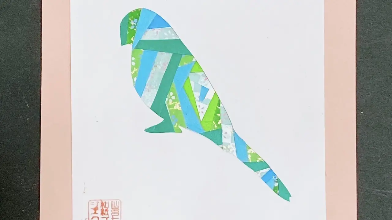 Layer art experience using Sendai Tanabata Japanese paper