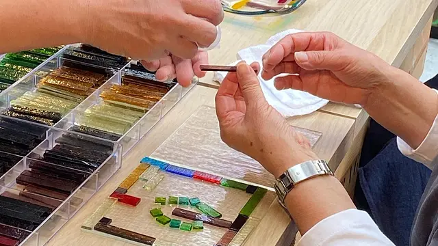 ガラスの銘々皿づくり【世界に一つだけのオリジナル作品を作ろう】