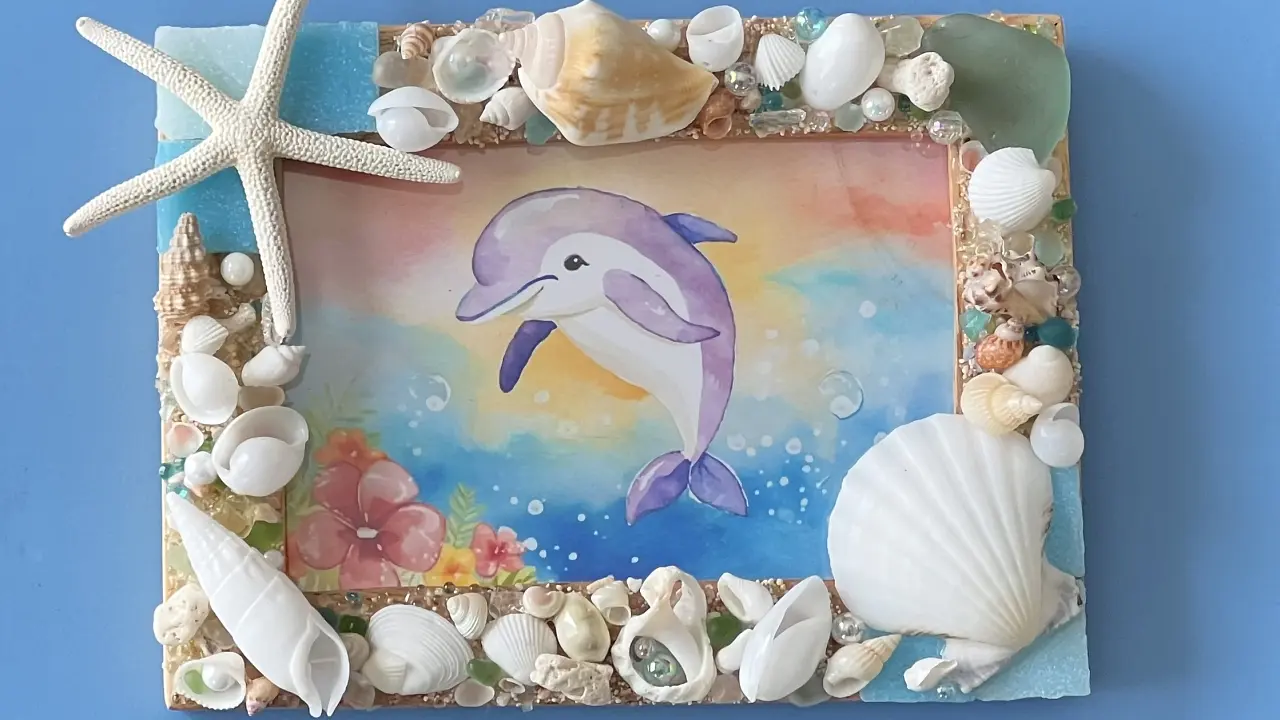 海の宝石シーグラスや貝殻でつくるマリンアート体験