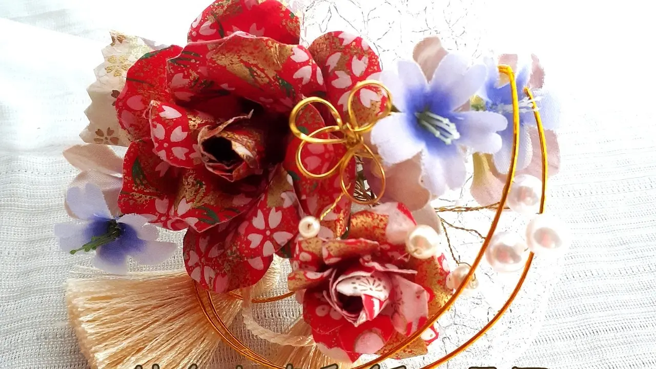 Tanabata Festival Japanese Paper Flower Corsage