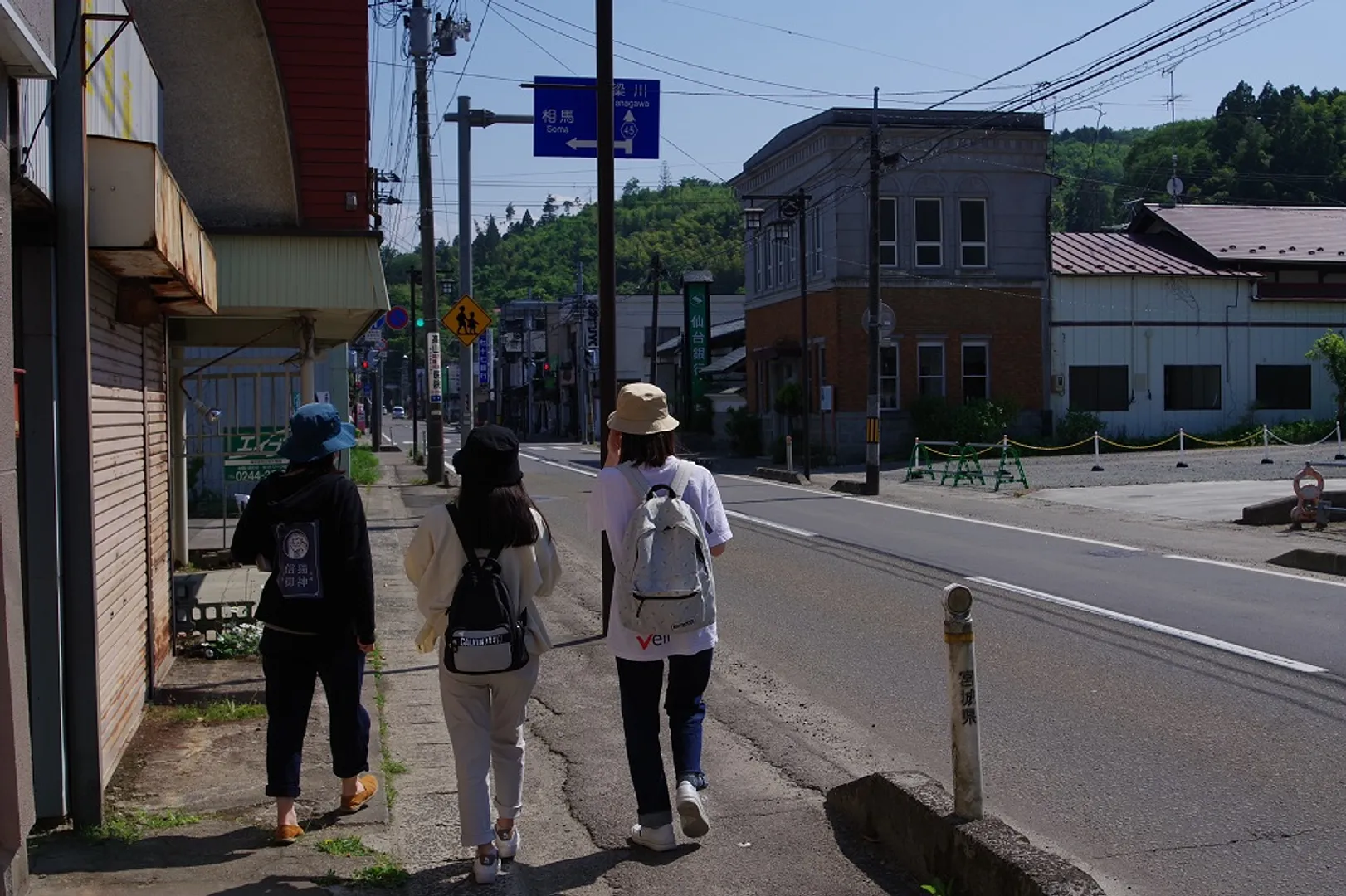 丸森の町中を歩きます