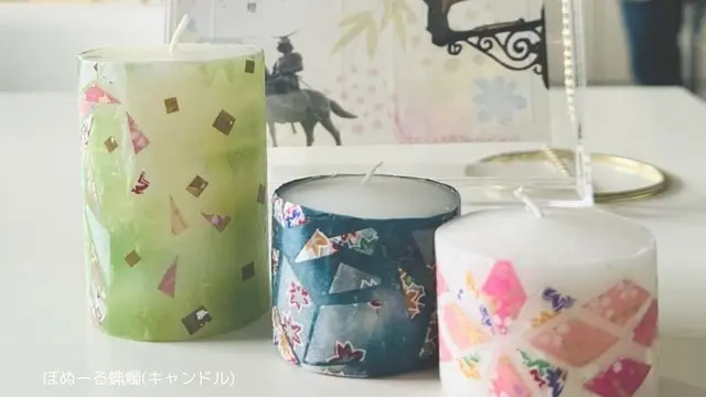 和紙キャンドル作り体験