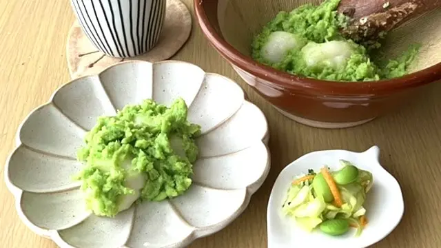 ずんだ餅づくり体験