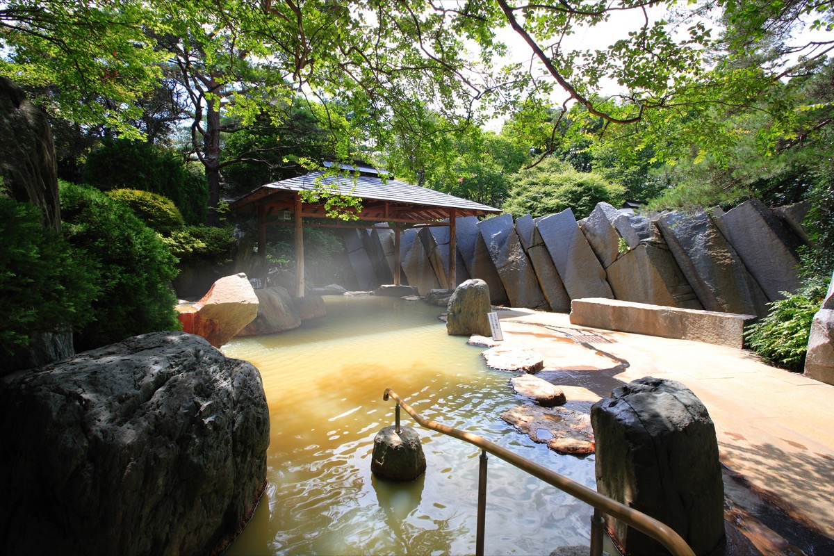 篝火の湯緑水亭露天風呂