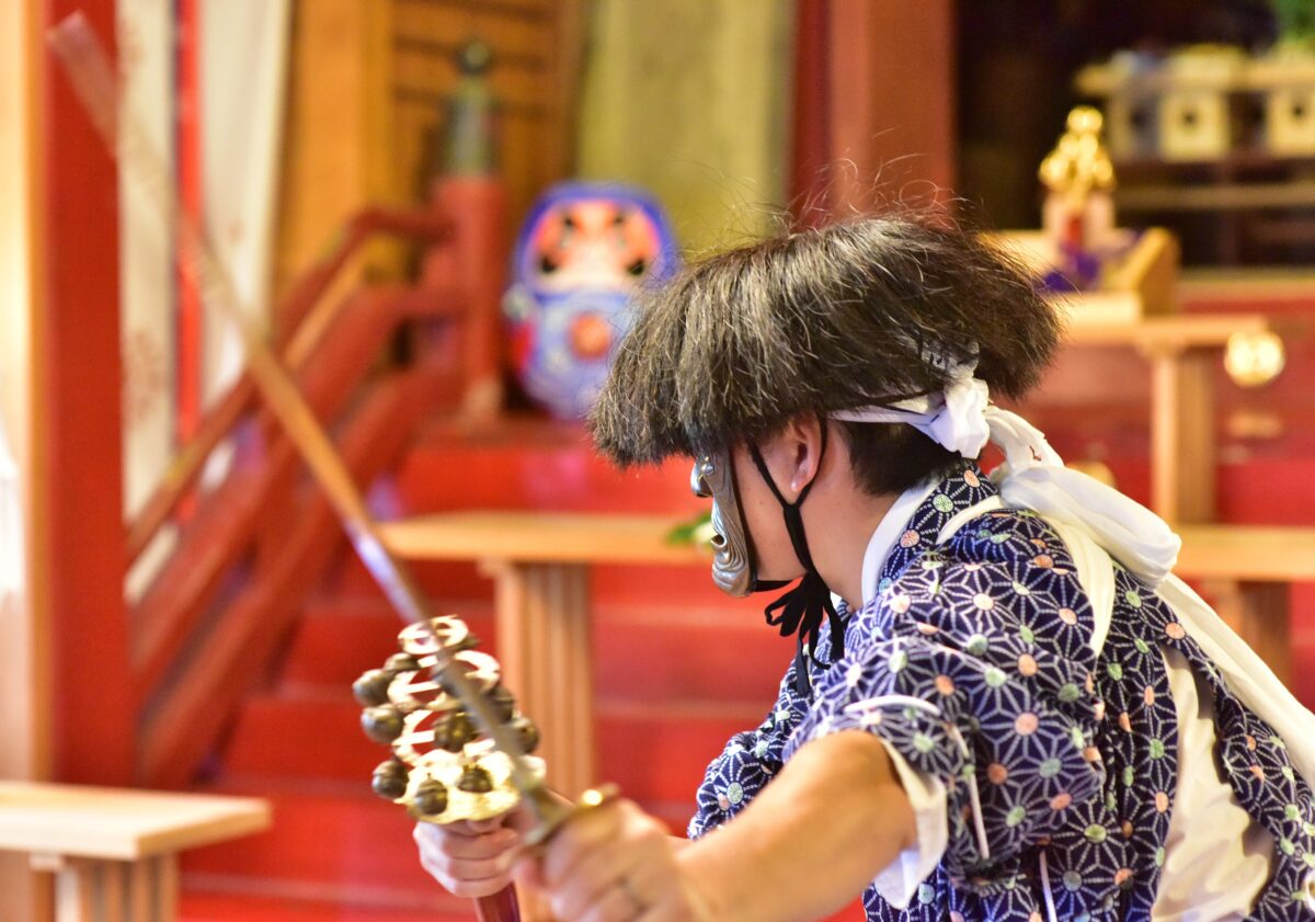 秋保神楽の様子